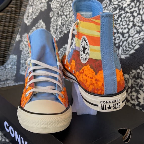 Converse Chuck Taylor All Star Hi Magma Orange/Sea MEN`S - Picture 11 of 16